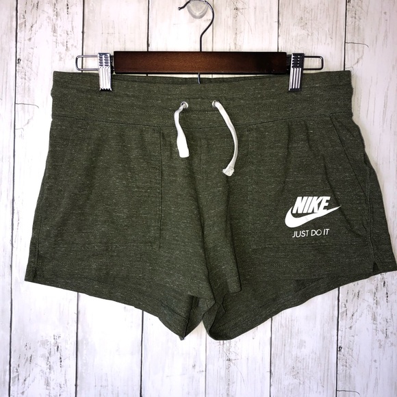 Nike Pants - Nike Lounge Shorts Heathered Green, Pockets Medium